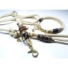 Halsband Set MALI in beige | Beschläge: Messing | Auswahl: Halsband | Farbe: beige