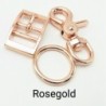 Halsbandset KRÜMEL in senfgelb | Auswahl: Halsband und  Leine | Beschläge: Roségold | Farbe: senfgelb