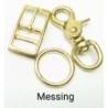 Halsbandset AMY in beige mit Gravur | Auswahl: Leine | Beschläge: Messing | Farbe: beige