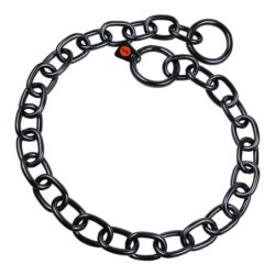 Hundehalsband Hs Sprenger Schwarz 4 mm Verbindungen Halblang 69 cm