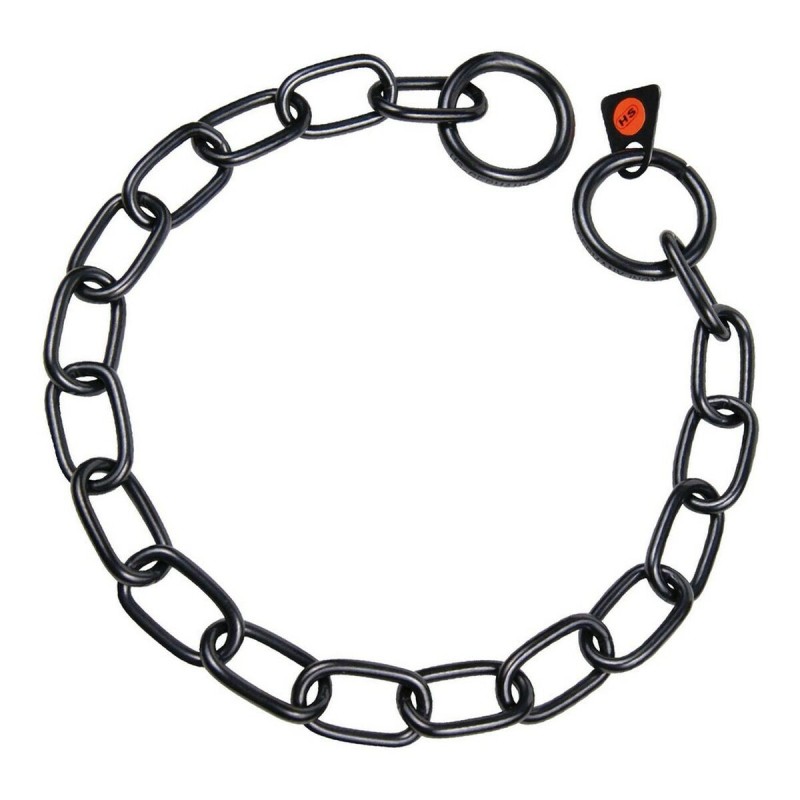 Hundehalsband Hs Sprenger Schwarz 3 mm Verbindungen Halblang 61 cm