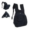 Rucksack für Haustiere Gloria Kangaroo Schwarz Erweiterbar 30 x 20 x 34 cm