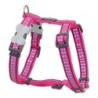 Hundegeschirr Red Dingo Knochen Reflektierend 46-76 cm Pink