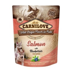 CARNILOVE Dog Paté Salmon with Blueberries Puppies 300g