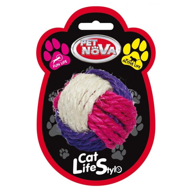 PET NOVA Sisalball für Katzen 6cm