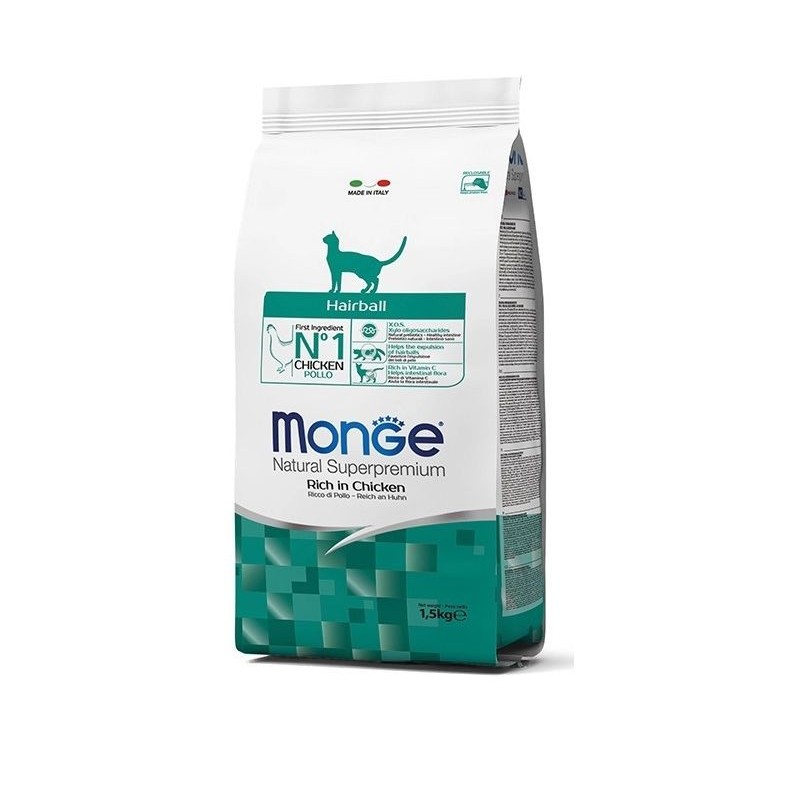 MONGE SUPERPREMIUM Cat Hairball Katzenfutter 400g