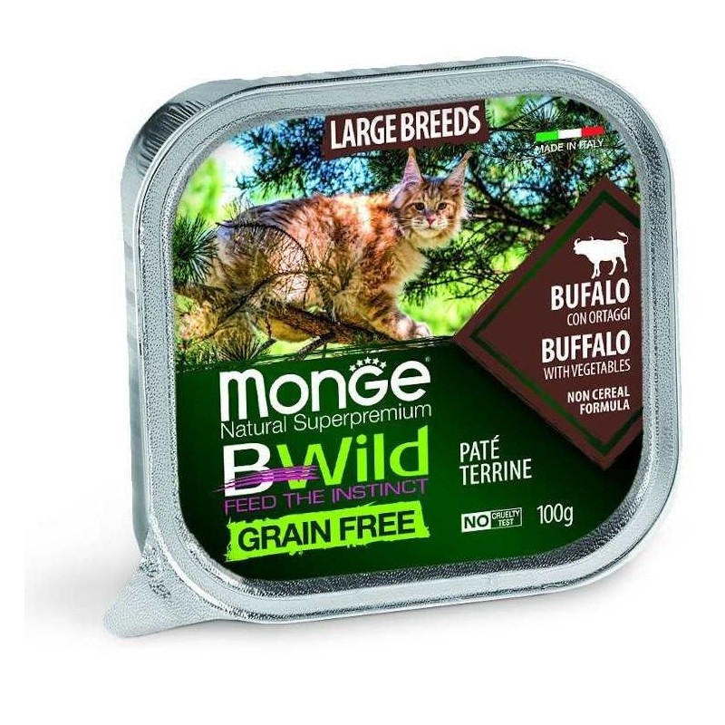 MONGE BWild Cat Pastete mit Büffel 100g