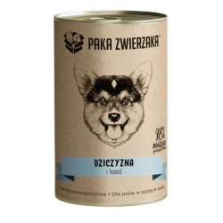 PAKA ZWIERZAKA Wild und Lachs 400 g Nassfutter für Hunde