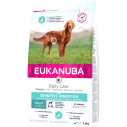 EUKANUBA Daily Care Sensitive Digestion Chicken Trockenfutter für ausgewachsene Hunde mit sensibler Verdauung 2.3 kg