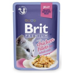 BRIT Premium Fillets in Jelly mit Huhn 24 x 85g