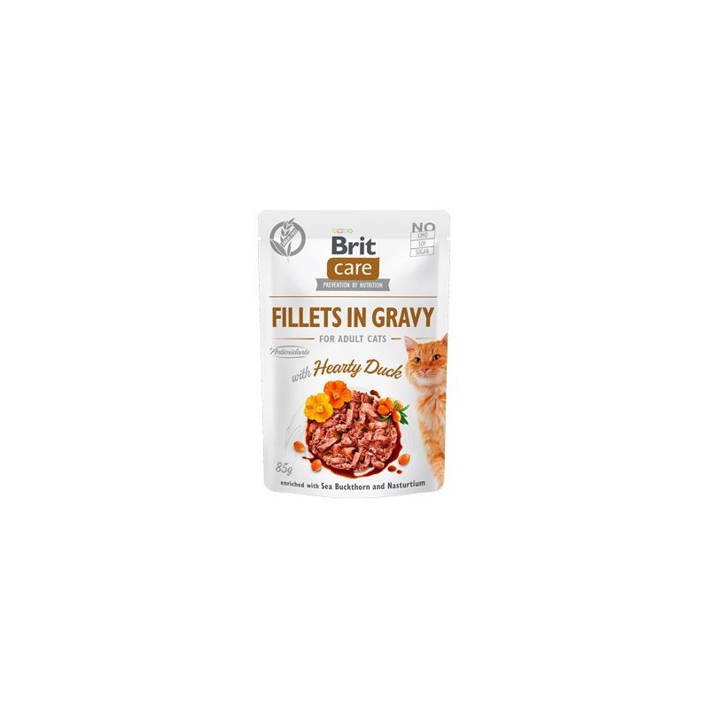 BRIT Care Fillets in gravy Hearty Duck 24 x 85 g