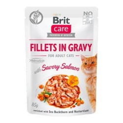 BRIT Care Fillets in gravy savory salmon 24 x 85 g