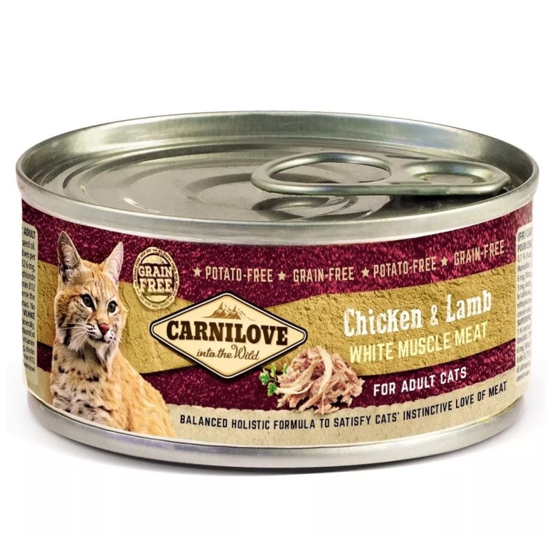 CARNILOVE Cat chicken  und  lamb 12 x 100 g