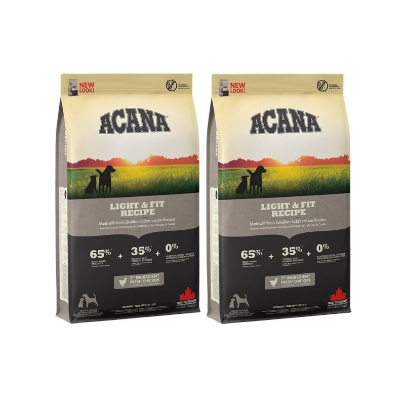 ACANA Light  und  Fit Dog 4 kg (2 x 2 kg)