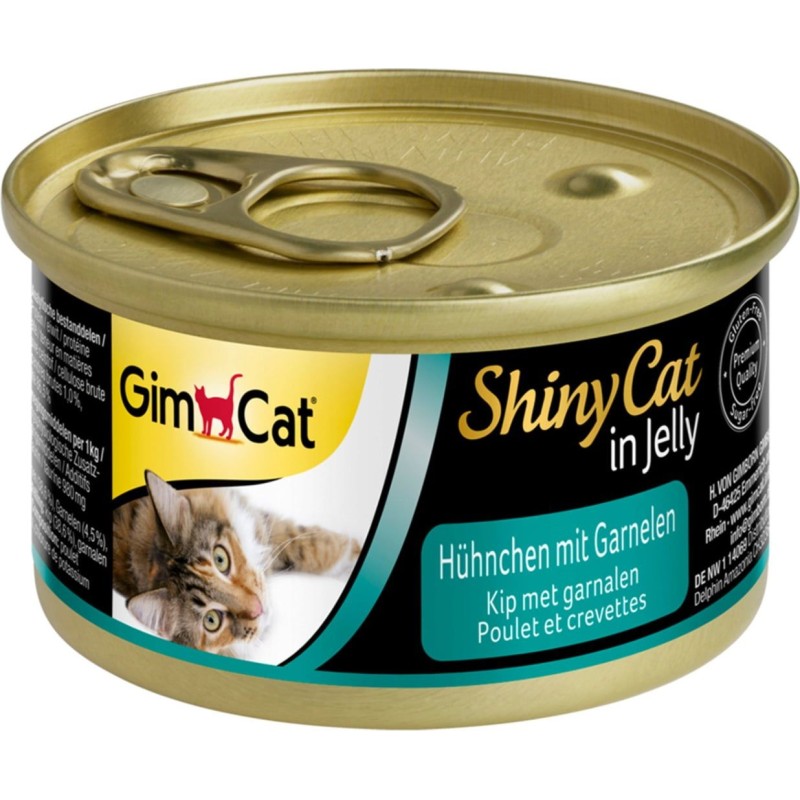 GimCat ShinyCat in Jelly Hühnchen mit Garnelen - 70 g