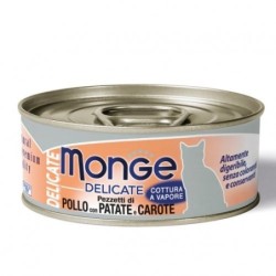 MONGE Delicate Cat Hühnchen mit Kartoffeln und Karotten 80g