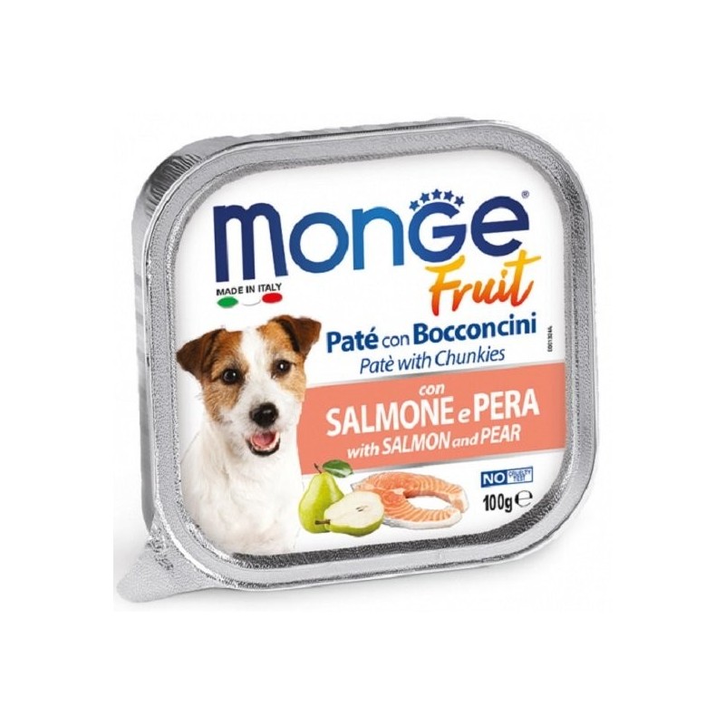 MONGE Fruit Dog Pastete mit Lachs und Birne 100 g