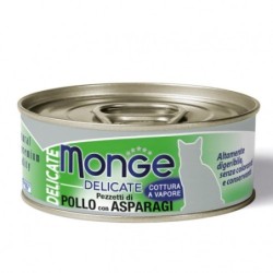 MONGE Delicate Cat Katzenfutter Huhn mit Spargel 80 g