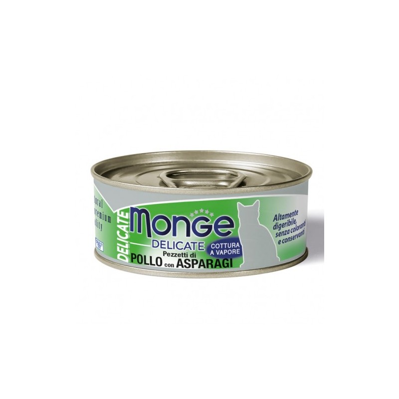 MONGE Delicate Cat Katzenfutter Huhn mit Spargel 80 g