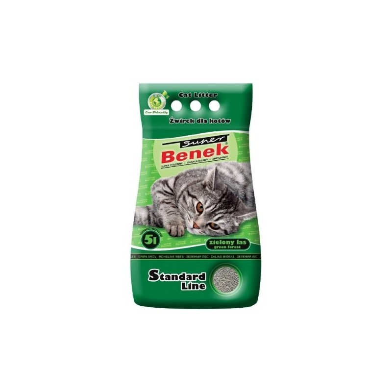 BENEK Super Standard Green Forest Bentonitstreu 10 L (5 L x 2)