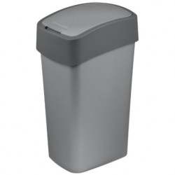 CURVER Mülleimer FLIP BIN 50L silber/grau