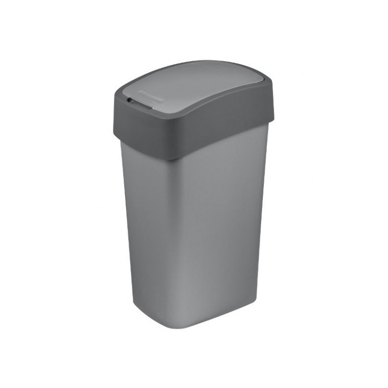 CURVER Mülleimer FLIP BIN 50L silber/grau