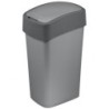 CURVER Mülleimer FLIP BIN 50L silber/grau