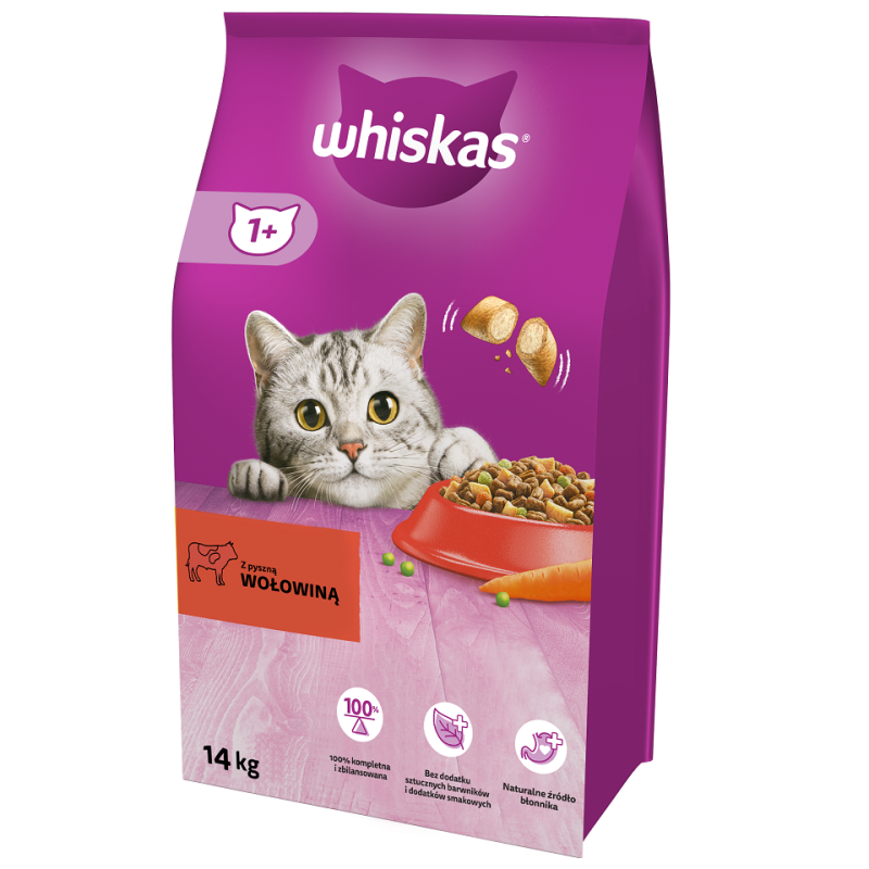 WHISKAS Adult Rind und Karotte 14kg