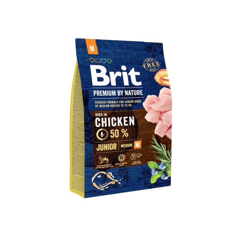 BRIT Premium By Nature Junior Medium M 3 kg