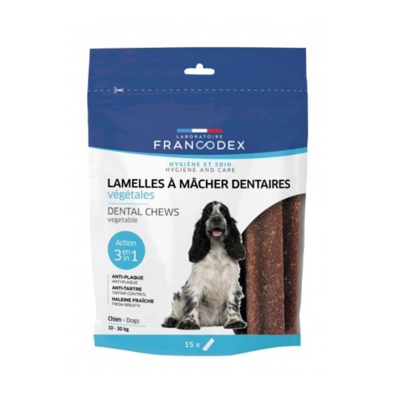 FRANCODEX pflanzliche Kaustreifen Kausnacks 350g für Hunde 10 - 30 kg