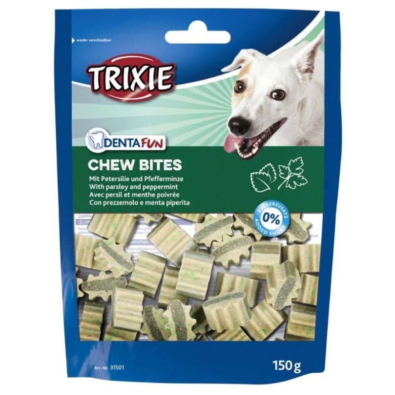 TRIXIE Snack Chew Bites mit Petersilie und Pfefferminze für Hund 150g