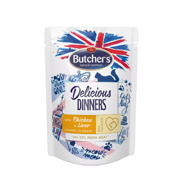 BUTCHER'S Classic Delicious Dinners Hähnchen mit Leber in Sauce 100 g