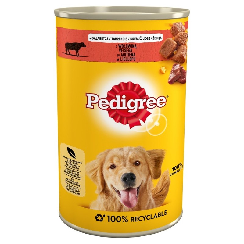 PEDIGREE Rindfleisch in Sülze für Erwachsene 12 x 1200 g