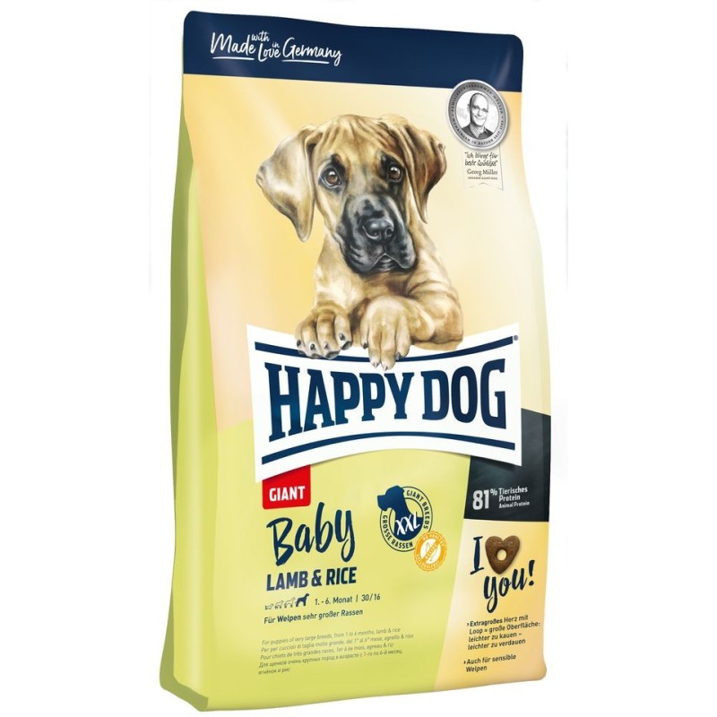 HAPPY DOG Baby Giant Lamb  und  Rice 15 kg