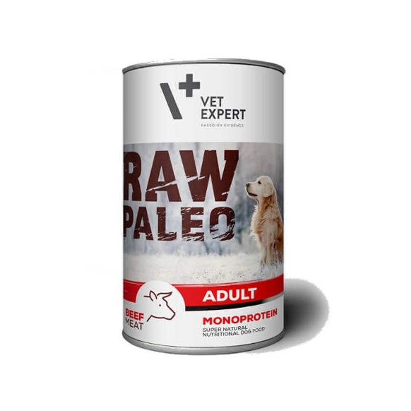 VETEXPERT Hundenassfutter – Raw Paleo Adult Rind 400g