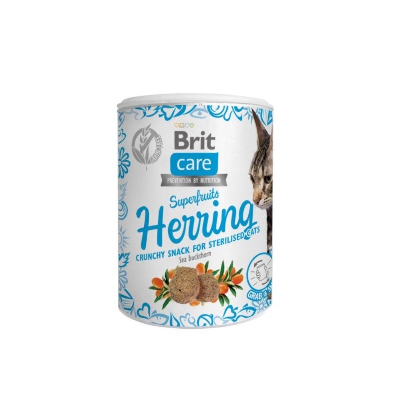 BRIT Care Cat Snack Superfruits Herring with Sea Buckthorn 100 g