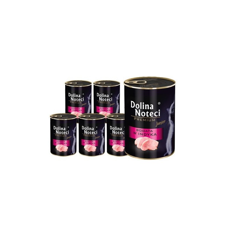 DOLINA NOTECI Premium Junior Truthahn-reiches Kätzchenfutter 12x400 g