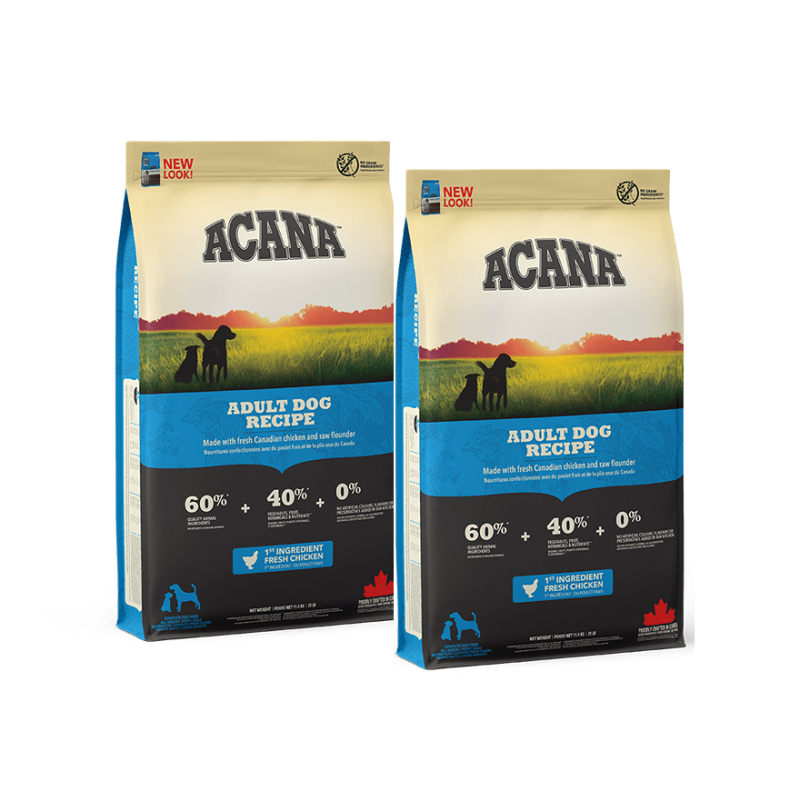 ACANA Heritage Adult Dog 22.8 kg (2 x 11.4 kg)