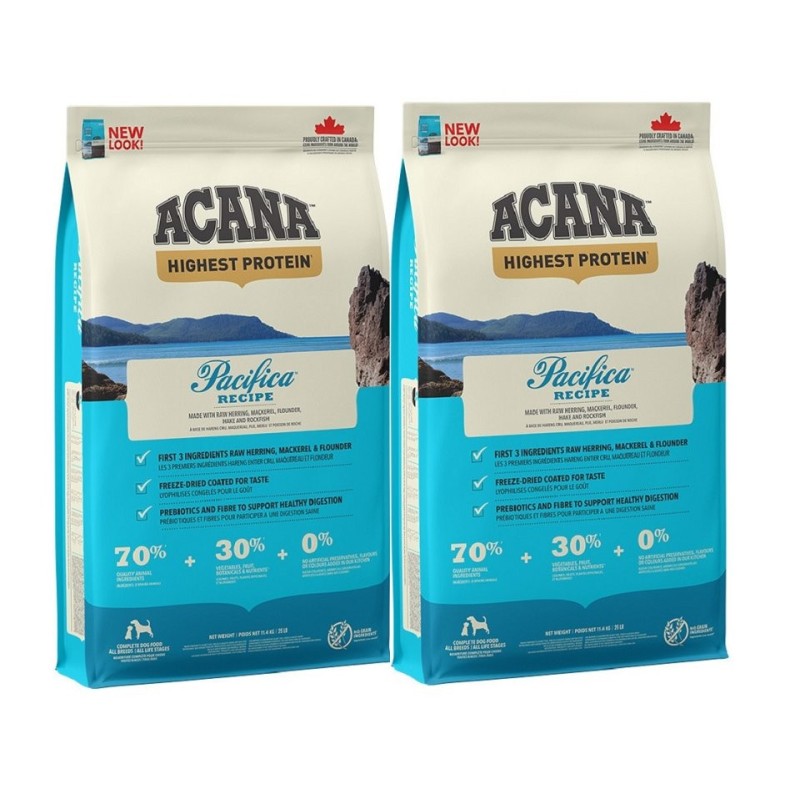 ACANA Pacifica Dog 22,8 kg (2 x 11,4 kg)