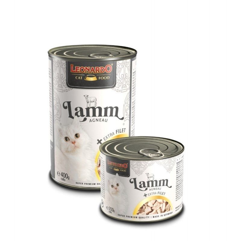 LEONARDO Lamm mit extra Filet Nassfutter für Katzen 200 g