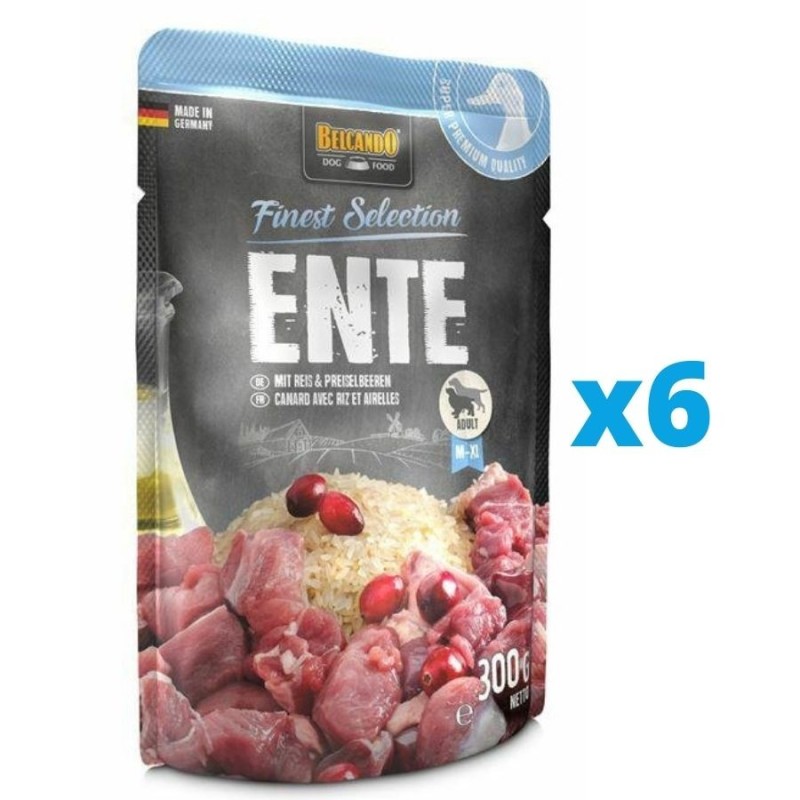 BELCANDO Ente mit Reis  und  Preiselbeeren 300 g x 6