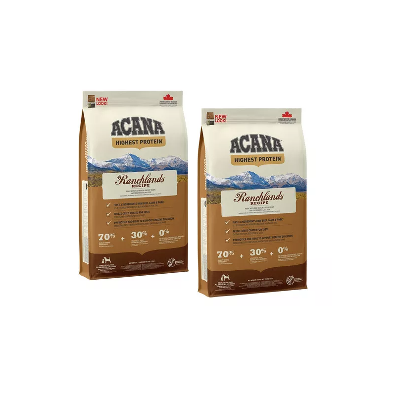 ACANA Ranchlands Dog 22,8 kg (2 x 11,4 kg)