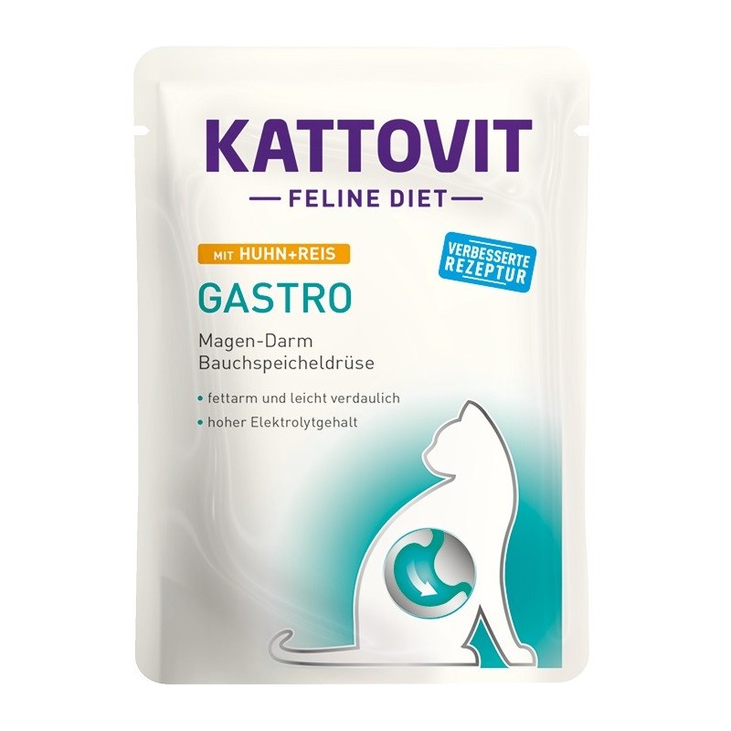 KATTOVIT Feline Diet Gastro Huhn und  Reis 85 g