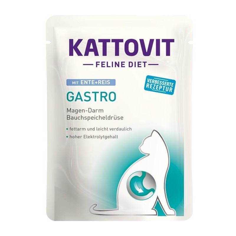 KATTOVIT Feline Diet Gastro Ente und  Reis 85 g