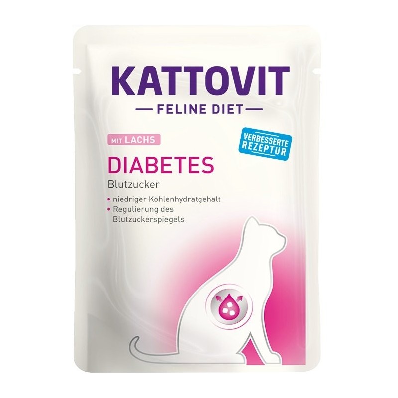 KATTOVIT Feline Diet Diabetes Lachs 85 g