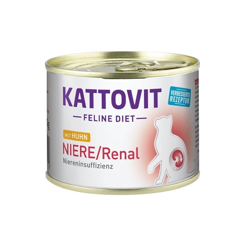 KATTOVIT Feline Diet Niere/Renal Huhn 185 g