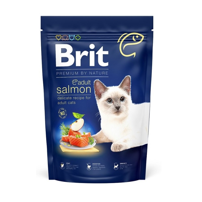 BRIT Cat Premium by Nature Adult salmon 300 g