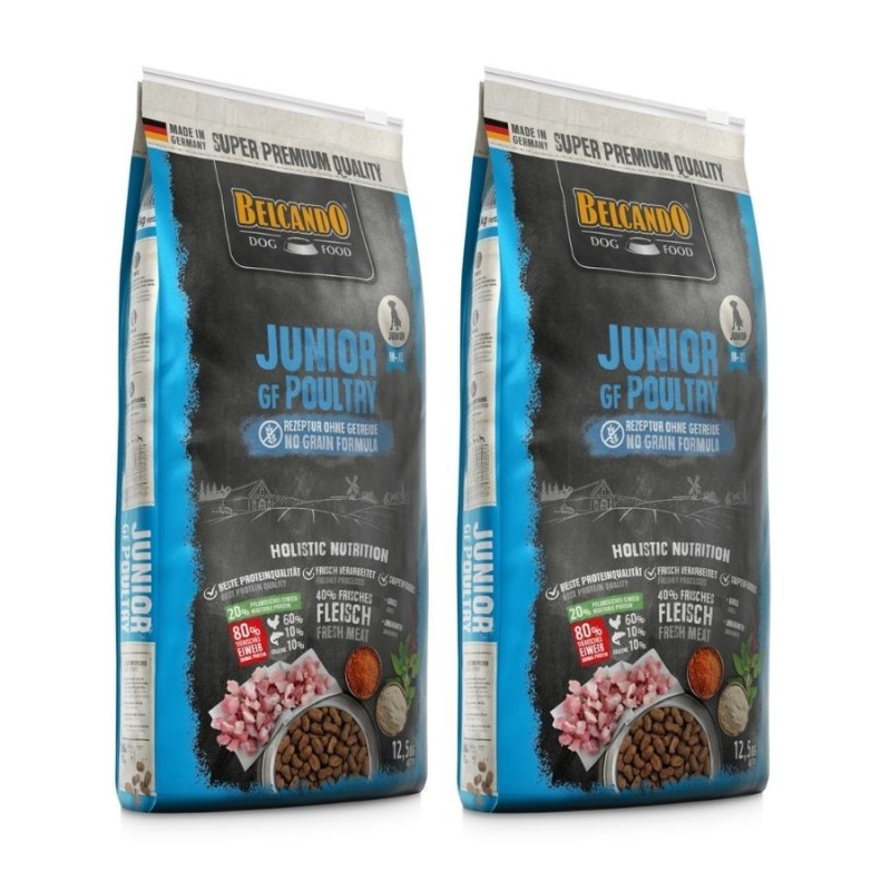 BELCANDO Finest Grain Free Junior Poultry M-XL 25 kg (2x12.5 kg)