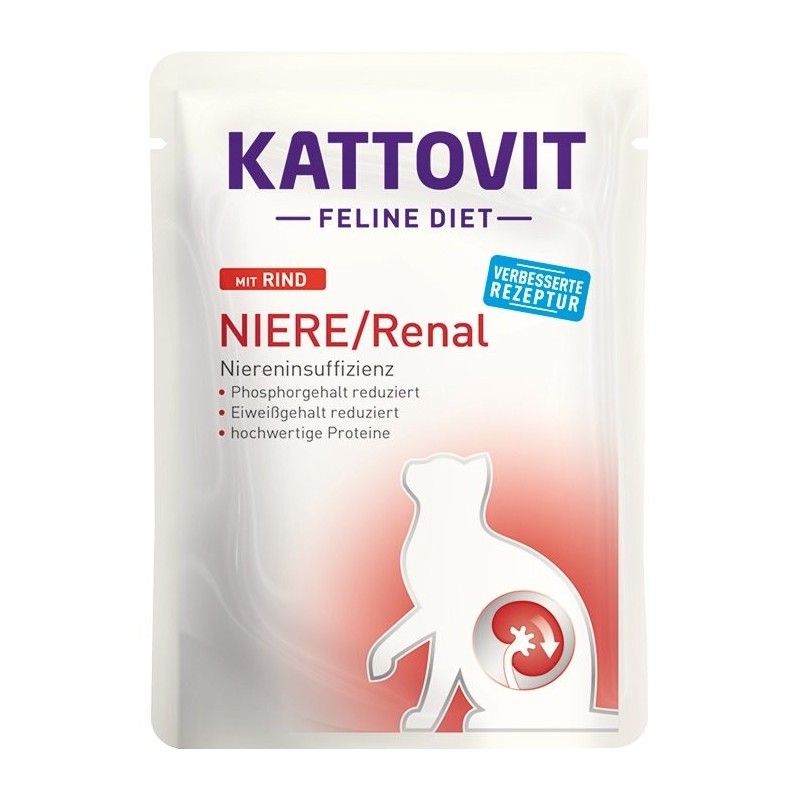 KATTOVIT Feline Diet Niere/Renal Rind 85 g