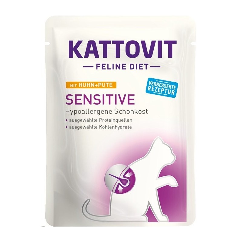 KATTOVIT Feline Diet Sensitive Huhn und  Pute 85 g